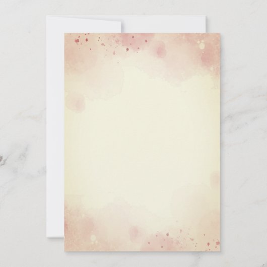 Boho picknick theepartij verjaardagsuitnodiging kaart (Achterkant)