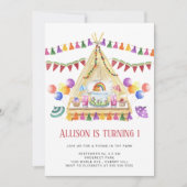 Boho Picnic Birthday Party Kaart (Voorkant)