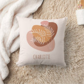 Boho Pink Aangepaste naam Soft Baby Girl Nursery K Kussen (Deken)