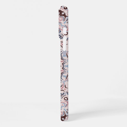 Boho Pink and Blue Mandala Pattern iPhone Hoesje (Linkerkant)