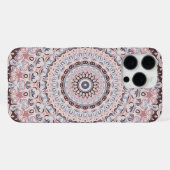 Boho Pink and Blue Mandala Pattern iPhone Hoesje (Achterkant horizontaal)