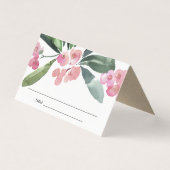 BOHO PINK CHRIST THORN BLOOM MARIAGE CARTE DE PLAC (Front)