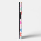 Boho Pink Daisy Flowers Patroon Case-Mate iPhone Case (Achterkant / Rechts)