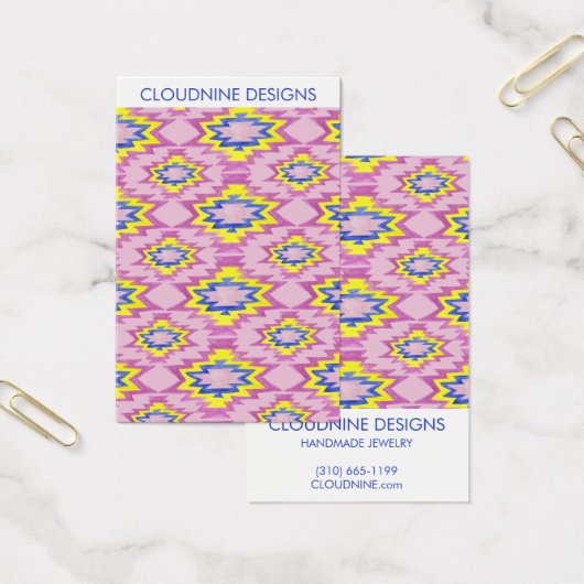 Boho Pink Earring Ketting Jewelry Display Kaart (Kantoor)
