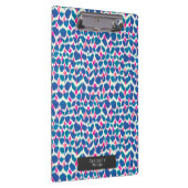 Boho Pink en Blue Brushstrokes Klembord (Rechts)