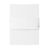 Boho Pink en Gold Feathers Uitnodigingen Wikkel (Achterkant Voorbeeld)