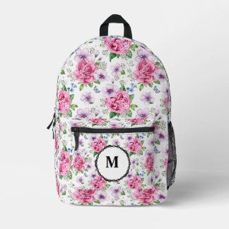 BoHo Pink Floral Bedrukte Rugzak