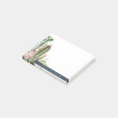 BOHO PINK FLORAL DESERT CACTI FOLIAGE WATERVERF POST-IT® NOTES (Schuin)