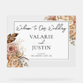 Boho Pink Floral Mariage de bienvenue (Recto)