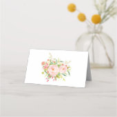 Boho Pink Gold Floral Olifant Baby shower Decor (Achterkant)