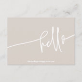 Boho Pink Hallo Hartelijk dank voor uw bestelling  Informatiekaartje (Voorkant)