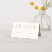 Boho Pink kerstbomen Holiday (Voorkant)