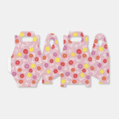 Boho Pink Modern Floral Pattern Bedankdoosjes (Uitgevouwen)