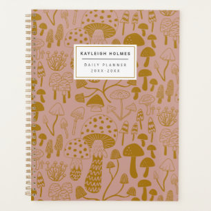 Boho Pink Musroom Planner
