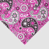 Boho Pink Paisley Pattern Tissuepapier (Detail)
