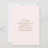 Boho Pink Pampas Baby shower Girl Uitnodiging (Achterkant)