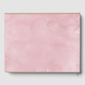 Boho Pink Pampas Grass Baby shower Gastenboek (Achterkant)