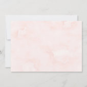 Boho Pink Peony Pampas Rehearsal Dinner Kaart (Achterkant)