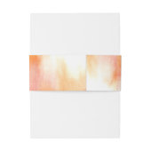 Boho Pink Pop Freesia Sunset Script Uitnodigingen Wikkel (Achterkant Voorbeeld)