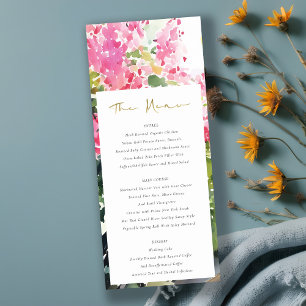 Boho Pink Tropical Bougainvillea Mariage Carte Men