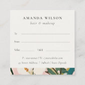 Boho Pink Turquoise Peint Floral Certificat cadeau (Dos)