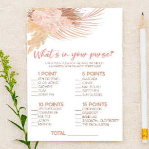 Boho Pink Wat is er in Purse Vrijgezellenfeest spe Briefpapier