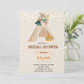 Boho pique-nique fête nuptiale invitation douche n (Debout devant)