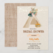 Boho pique-nique fête nuptiale invitation douche n (Devant / Derrière)