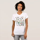 Boho Plant Lady Illustration Art T-shirt (Voorkant volledig)