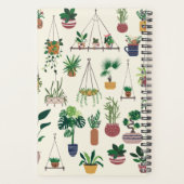 Boho Plant Lady Modern Houseplant Monogrammed Planner (Achterkant)