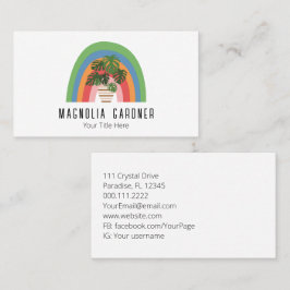 Boho Plant Lover Organic Master Gardener Nursery Visitekaartje