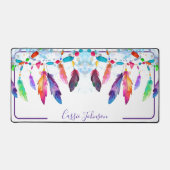 Boho plumes bloc-notes personnalisé (Recto)