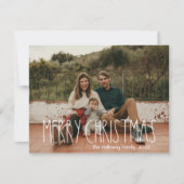 Boho Polka Dot Christmas Carte de vacances pleine  (Devant)