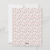 Boho Polka Dot Kerstmis - Verticale foto Feestdagenkaart (Achterkant)