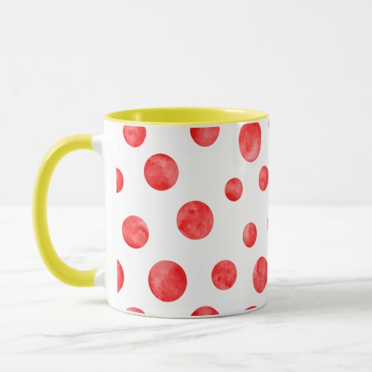 Boho polka stippen l Kleurrijk cadeau voor haar Mok (Links)