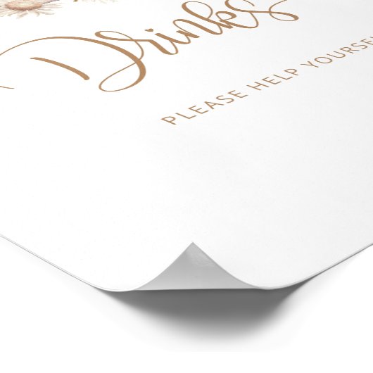 Boho pomkin Drink Poster (Hoek)