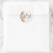 Boho Pompas Gras Bedankt Stickers (Tas)