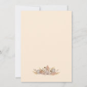 Boho Pompas Grass Faire-part bébé (Dos)