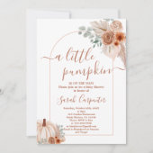 Boho pompoen Baby shower Kaart (Voorkant)