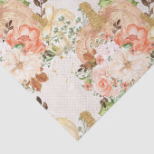 Boho pompoen bloemen polka stippen tissuepapier (Detail)