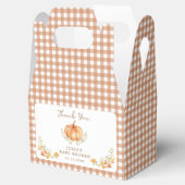 Boho Pompoen Herfst Foliage Baby shower Bedankdoosjes (Geopend)