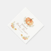 Boho Pompoen Herfst Foliage Baby shower Servet (Hoek)