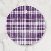 Boho Pompoen Paarse Bloemen Baby shower Bedankjes Labels (Achterkant)