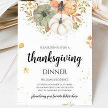 Boho Pompoen Thanksgiving Diner