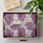  Boho Poppies Paarse en Cream Tissuepapier (Geschenk)