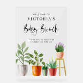 Boho Poted Houseplants Baby Brunch Bienvenue (Recto)