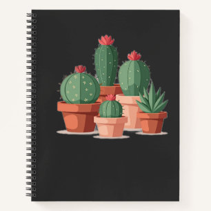Boho Potted Cacti Plant Liefhebber Notitieboek