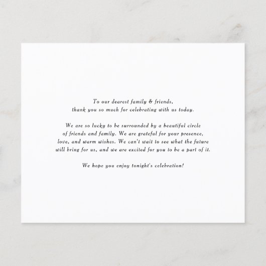 Boho Potted Cactus Bruiloft Dank je Kaart (Achterkant)