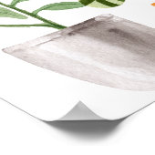 Boho Potted Houseplants Baby shower Welkom Poster (Hoek)