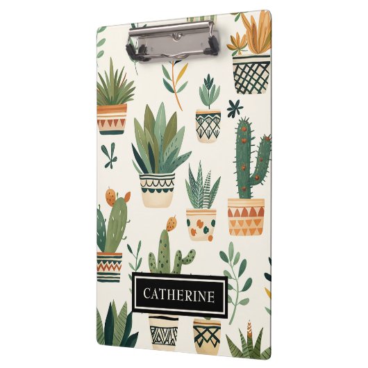 Boho Potted Planten Custom Plant Lover Klembord (Links)